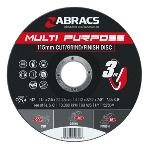 ABRACS® Hybrid "3in1" Multi Disc 115 x 2.5 x 22mm DPC Metal