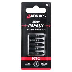 ABRACSĀ® 25mm Impact S/D Bit PZ1 (5pc)