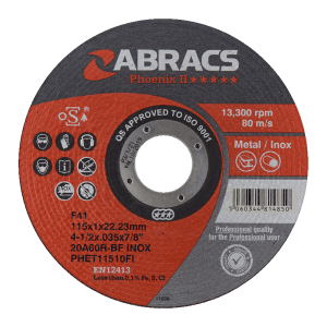 ABRACS® Phoenix II Ultra Thin Cutting Disc 115mm x 0.75mm x 22mm