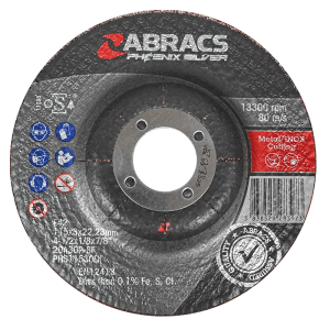 ABRACSĀ® Cutting Disc Phoenix Silver 125mm x 6mm x 22mm DPC INOX