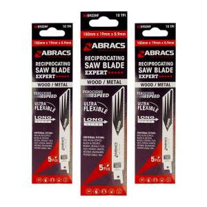 ABRACS® Wood/Metal Reciprocating Saw Blade 150mm x 19mm x 0.9mm