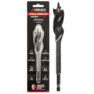 ABRACSĀ® 22mm x 159mm Speed Auger Bit