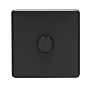 EUROLITEĀ® Concealed 3mm 1 Gang Dimmer - Matt Black (Black)