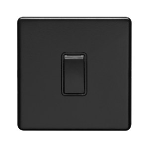 EUROLITEĀ® Concealed 3mm 20Amp Switch - Matt Black (Black)