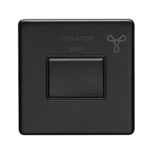 EUROLITEĀ® Concealed 3mm Fan Switch - Matt Black (Black)
