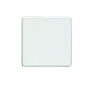 EUROLITE® Concealed 3mm Single Blank Plate - Matt White (White)