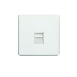EUROLITEĀ® Concealed 3mm Telephone Master - Matt White (White)