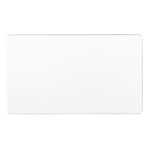 EUROLITE® Concealed 3mm Double Blank Plate - Matt White (White)