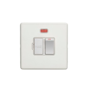 EUROLITEĀ® Concealed 3mm Switched Fuse Spur - Matt White (White)