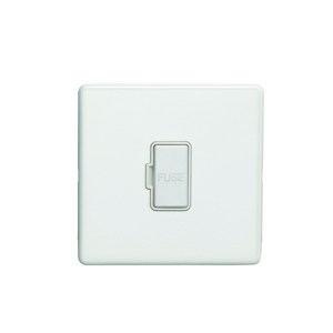 EUROLITEĀ® Concealed 3mm Unswitched Fuse Spur - Matt White (White)