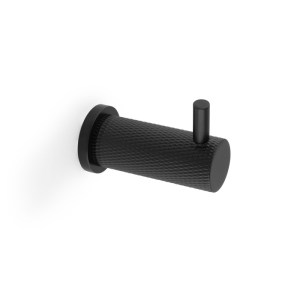 ALEXANDER & WILKSĀ® brunel diamond knurled coat hook matt black