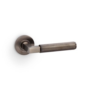 ALEXANDER & WILKSĀ® hurricane lever knurled on 50x6mm rose dark bronze pvd