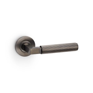 ALEXANDER & WILKSĀ® hurricane lever reeded on 50x6mm rose dark bronze pvd