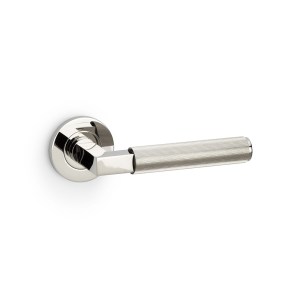 ALEXANDER & WILKSĀ® hurricane lever reeded on 50x6mm rose pol nickel pvd