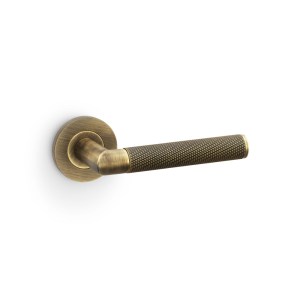 ALEXANDER & WILKSĀ® harrier lever knurled on 50x6mm rose antique brass