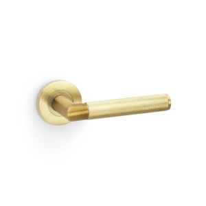 ALEXANDER & WILKSĀ® harrier lever knurled on 50x6mm rose satin brass pvd