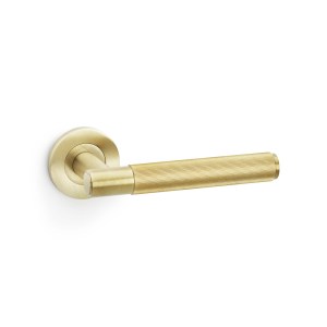 ALEXANDER & WILKSĀ® spitfire lever reeded on 50x6mm rose satin brass pvd
