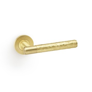 ALEXANDER & WILKSĀ® spitfire lever hammered on 50x6mm rose satin brass
