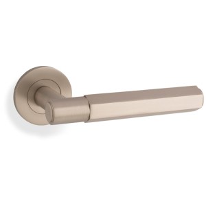 ALEXANDER & WILKSĀ® spitfire lever hex on 50x6mm rose satin nickel