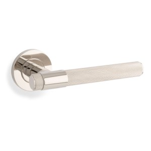 ALEXANDER & WILKSĀ® kingston lever knurled on 50x6mm rose polished nickel pvd