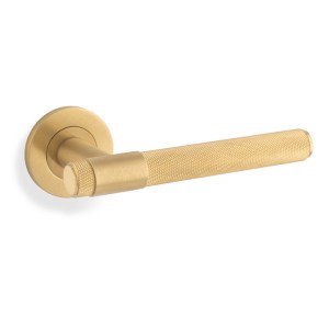 ALEXANDER & WILKSĀ® kingston lever knurled on 50x6mm rose satin brass pvd