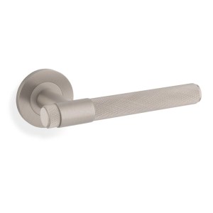 ALEXANDER & WILKSĀ® kingston lever knurled on 50x6mm rose satin nickel pvd