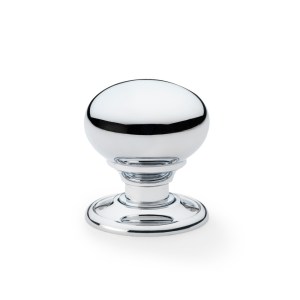 ALEXANDER & WILKSĀ® classic mushroom door knob small 41mm polished chrome