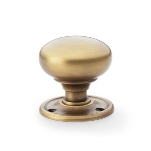 ALEXANDER & WILKSĀ® classic mushroom door knob small 51mm antique brass