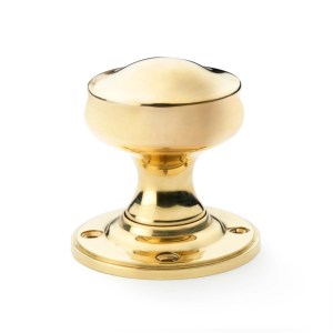 ALEXANDER & WILKSĀ® harris mortice knob 50mm dia. unlacquered brass