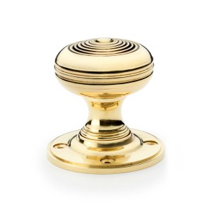 ALEXANDER & WILKSĀ® christoph mortice knob 50mm dia. unlacquered brass