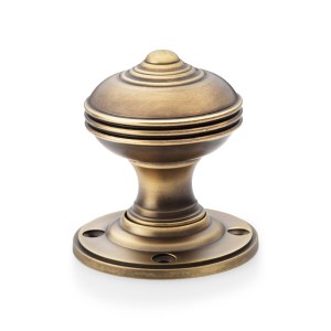 ALEXANDER & WILKSĀ® romeo mortice knob 50mm dia. antique brass