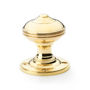 ALEXANDER & WILKSĀ® romeo mortice knob 50mm dia. unlacquered brass