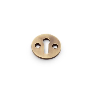 ALEXANDER & WILKSĀ® std key profile round escutcheon antique brass