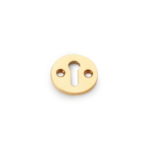 ALEXANDER & WILKSĀ® std key profile round escutcheon unlacquered brass