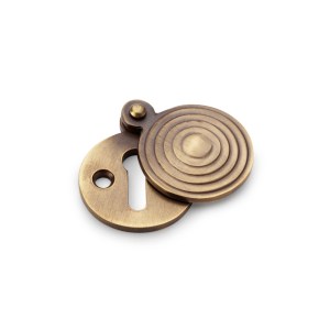 ALEXANDER & WILKSĀ® std profile round christoph escutcheon antique brass
