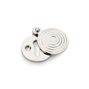 ALEXANDER & WILKSĀ® std profile round christoph escutcheon polished nickel