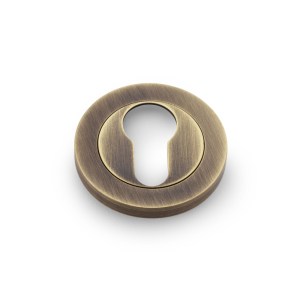 ALEXANDER & WILKSĀ® escutcheon euro profile on 50x6mm rose antique brass