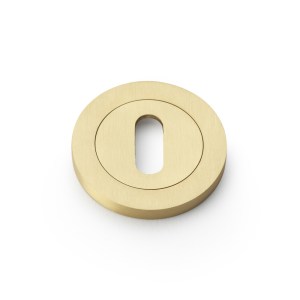 ALEXANDER & WILKSĀ® escutcheon standard profile on 50x6mm rose satin brass