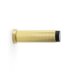 ALEXANDER & WILKSĀ® brunel diamond knurled 75mm cyl doorstop satin brass pvd
