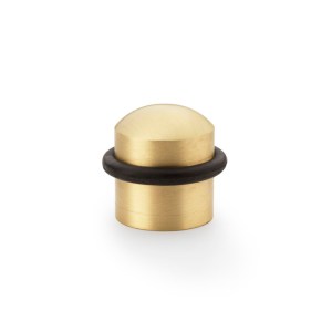 ALEXANDER & WILKSĀ® dome top floor mounted door stop satin brass
