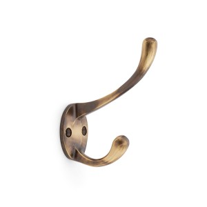 ALEXANDER & WILKSĀ® victorian hat & coat hook 110mm antique brass