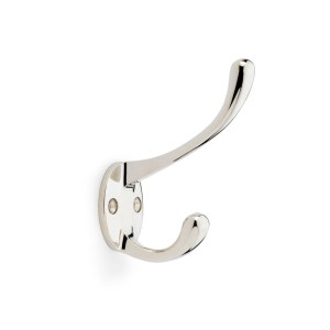 ALEXANDER & WILKSĀ® victorian hat & coat hook 110mm polished nickel