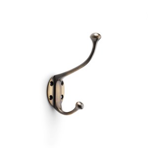 ALEXANDER & WILKSĀ® alexander & wilks hat & coat hook antique brass