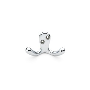 ALEXANDER & WILKSĀ® victorian double robe hook polished chrome