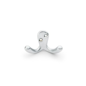 ALEXANDER & WILKSĀ® victorian double robe hook satin chrome