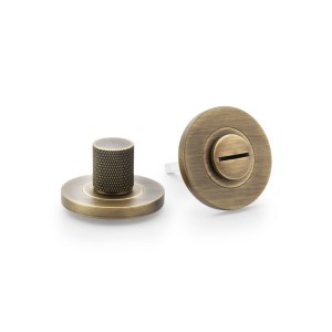 ALEXANDER & WILKSĀ® thumbtun & release knurled on 50x6mm rose antique brass