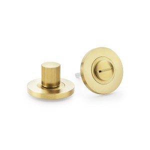 ALEXANDER & WILKSĀ® thumbtun & release reeded on 50x6mm rose satin brass pvd