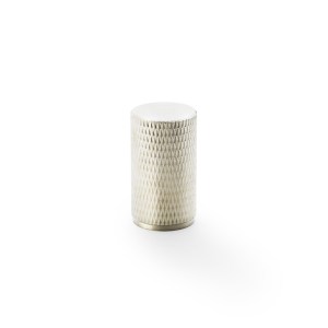ALEXANDER & WILKSĀ® brunel diamond knurled knob large 35mm satin nickel