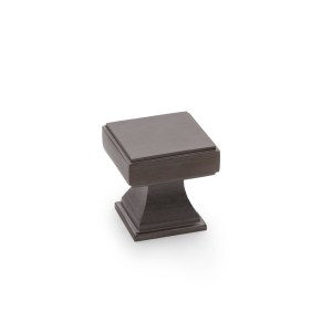 ALEXANDER & WILKSĀ® jesper square cupboard knob 30mm dark bronze pvd