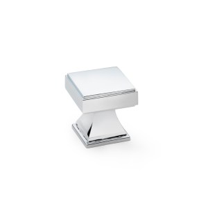 ALEXANDER & WILKSĀ® jesper square cupboard knob 30mm polished chrome